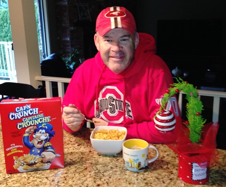 The Tomster is celebrating American Thanksgiving once again this year with his annual bowl of Captain Crunch! (The best breakfast cereal on the planet.😁)