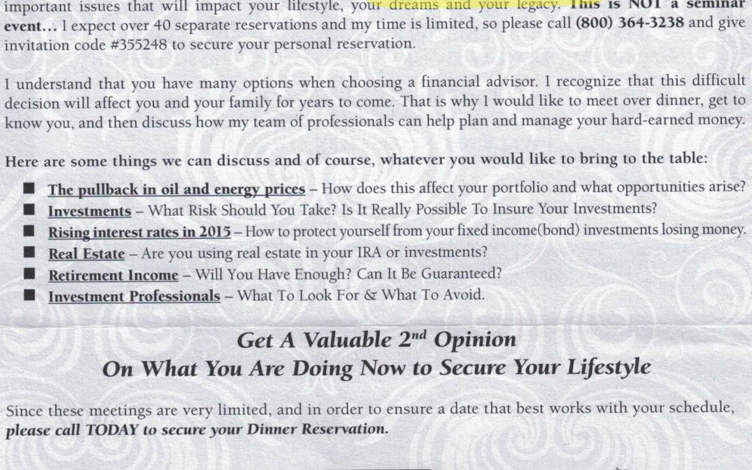 If It Sounds Too Good To Be True…